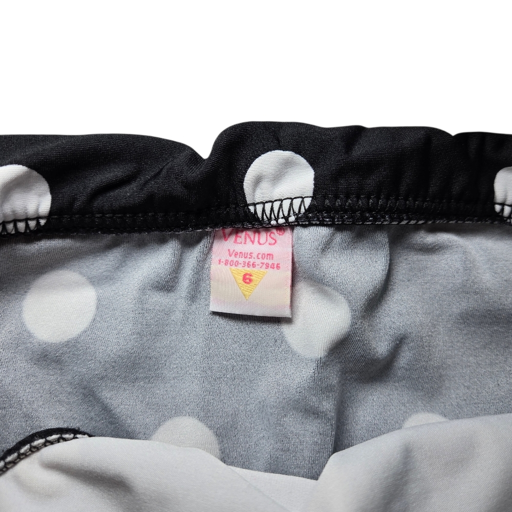 VENUS Black Bikini with White Dots and Pink Bows - Picture 11 of 13